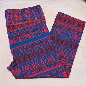 Zumba workout capri leggings